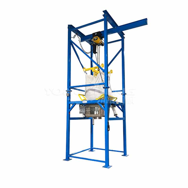 河南永晟填充劑噸包卸料站 無塵大袋拆包機