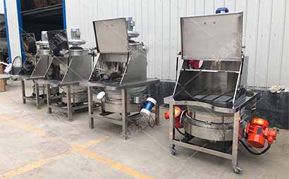 永晟無塵投料+面粉除雜一體振動篩發往沈陽