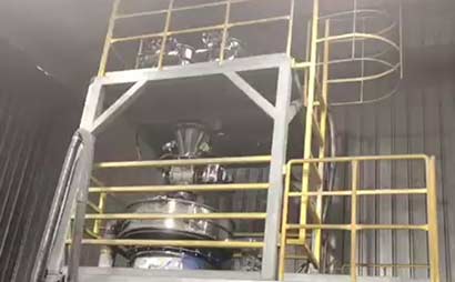 山西負極材料自動出料系統客戶現場