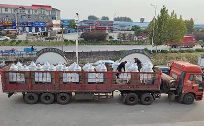 21臺無塵投料站山東方向發(fā)貨