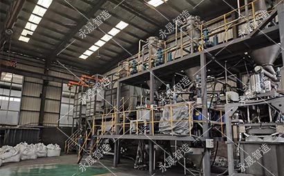 鋰電行業石墨粉生產線方案應用客戶現場