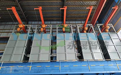 湖南一家金屬冶煉加工客戶現場---封閉式噸袋拆包機